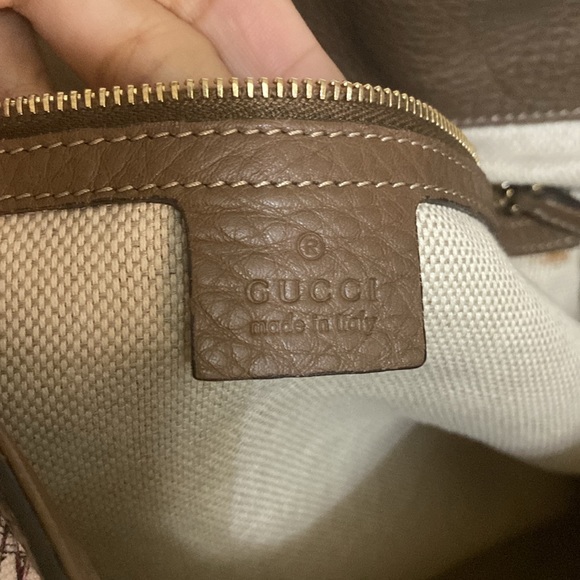 Gucci Bamboo White Floral Canvas Two Way Tote Bag - Picture 15 of 17